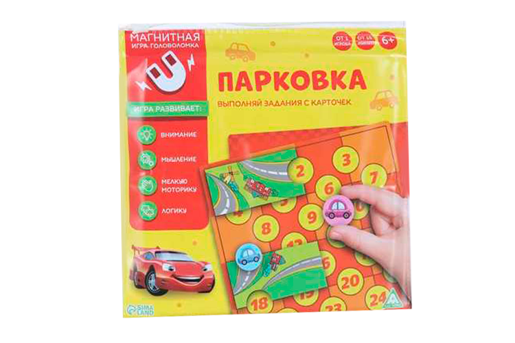 

Магнитная игра-головоломка ЛАС ИГРАС «Парковка», 6+