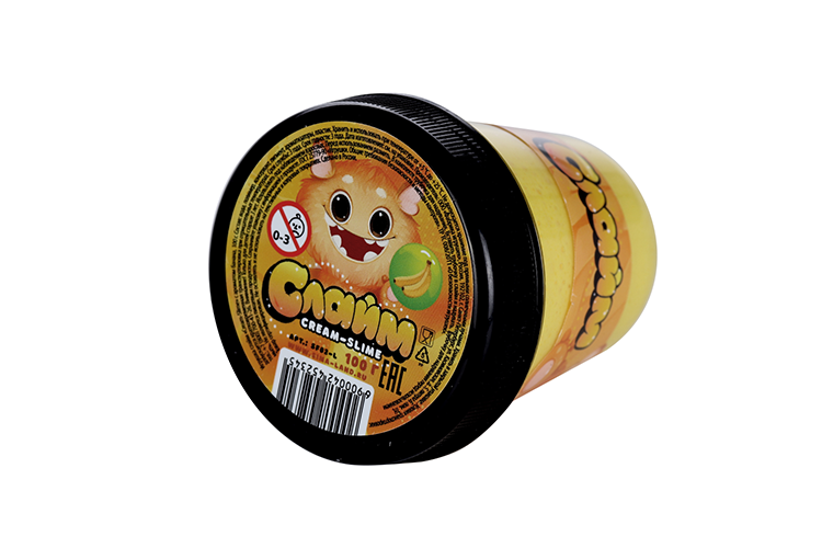 Слайм Школа талантов Cream-Slime с ароматом банана, 100 г