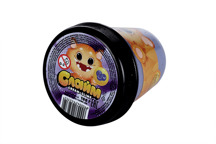 Слайм Школа талантов Cream-Slime с ароматом черничного йогурта, 100 г