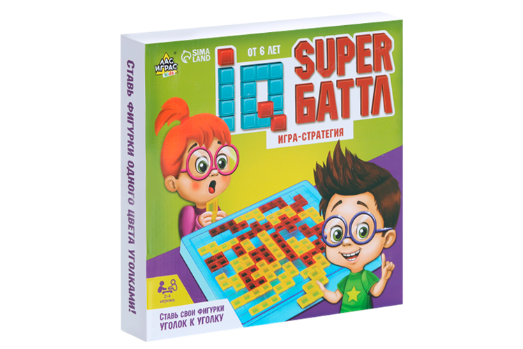 

Стратегическая настольная игра Лас Играс KIDS «IQ баттл»