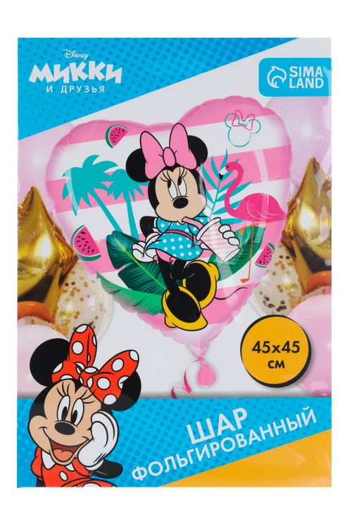 

Фольгированный шар Disney Минни Маус, на палочке