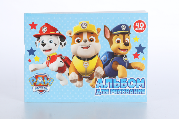 Альбом д/рисования Paw Patrol А5 40 листов мел карт