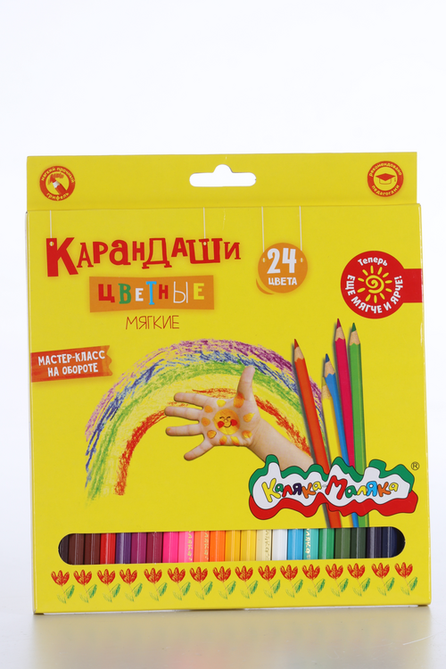 

Карандаши Каляка-Маляка 24 цвета Каляка-Маляка шестигранные