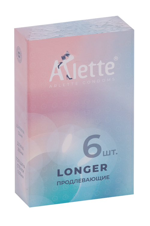 Презервативы Arlette Longer Продлевающие, 6 шт