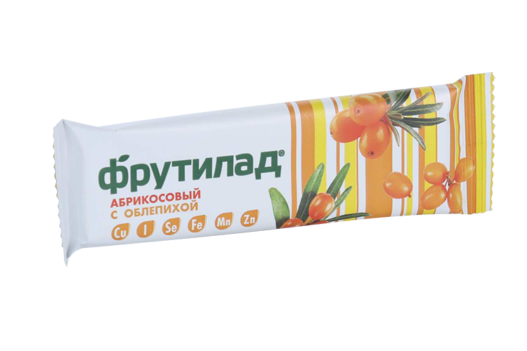 

Батончик Фрутилад фруктовый/абрикосовый с облепихой, 30 г