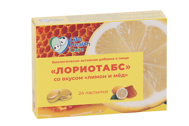 

Лориотабс, 2,5 г, 24 шт, пастилки медово-лимонные