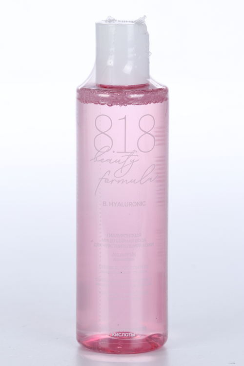 

Мицеллярная вода 818 Beauty formula гиалуроновая д/чувств кожи, 200 мл