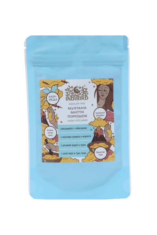 Маска Indibird Мултани Митти д/лица, 50 г