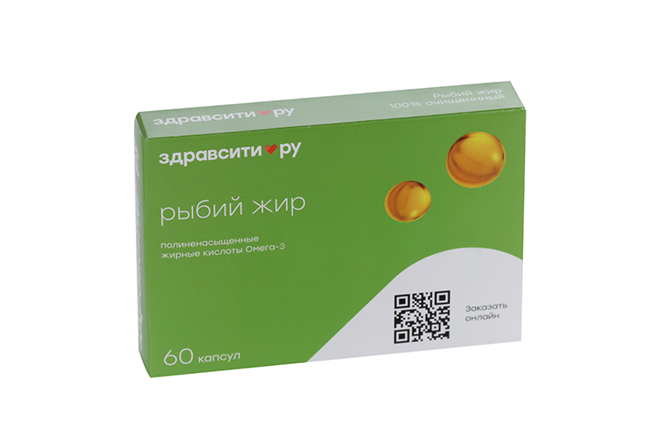 

Рыбий жир Здравсити пищевой, 370 г, 60 шт, капсулы