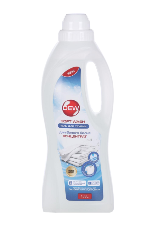 

Гель DEW Soft wash д/стирки белого белья 1 л