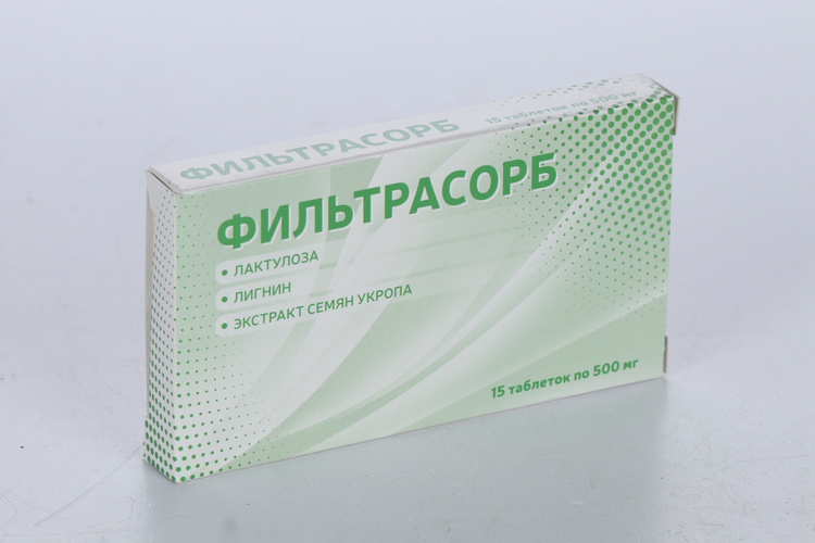 

Фильтрасорб, 500 мг, 15 шт, таблетки