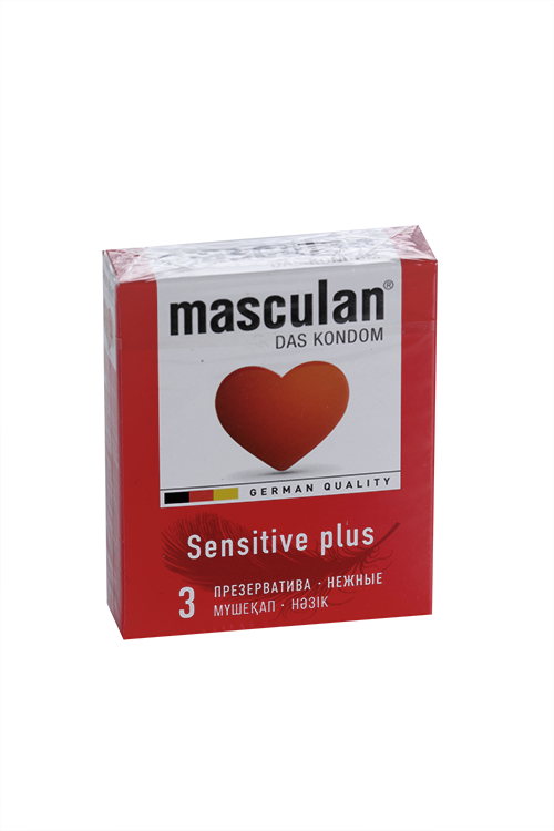 Презервативы Masculan DAS KONDOM Sensitive Plus, 3 шт