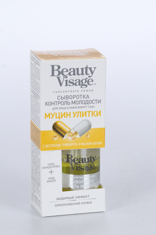 Сыворотка Beauty Visage Контроль молодости Муцин улитки д/лица/кожи вокруг глаз, 30 мл сыворотка для лица и кожи вокруг глаз fito косметик beauty visage контроль молодости муцин улитки 30 мл