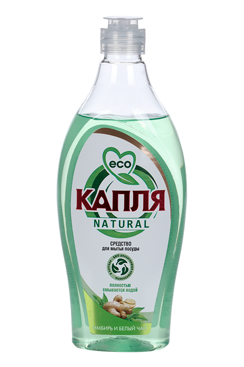 

Средство д/мытья посуды Капля Natural Имбирь и белый чай 500 г
