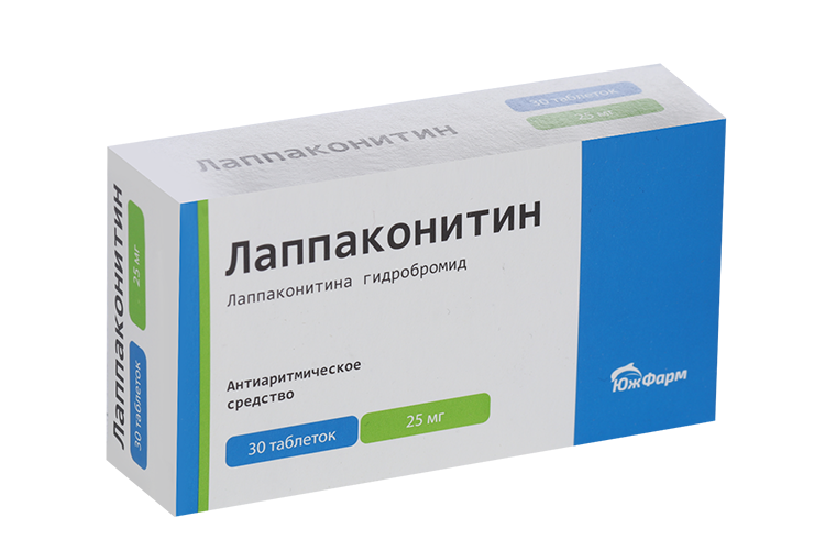 Лаппаконитин 25 мг, 30 шт, таблетки