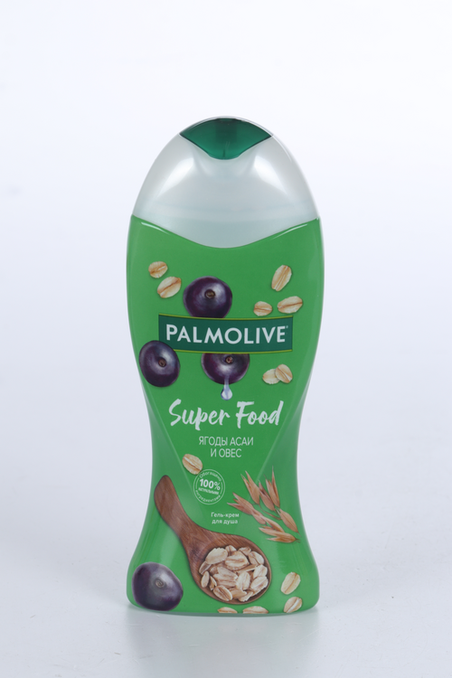 Гель-крем д/душа Palmolive Super Food Ягоды Асаи и Овес, 250 мл гель для душа женский palmolive super food ягоды асаи и овес 250 мл