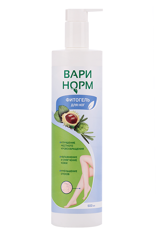 

Фитогель Варинорм д/ног от отеков/тяжести/уменьш капиллярной сетки, 500 мл
