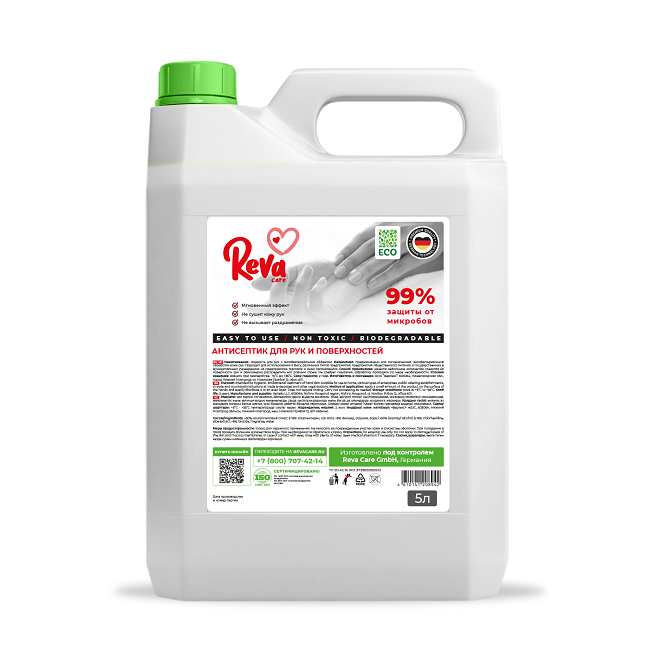 

Антисептик Reva Care д/рук/поверхностей, 5 л