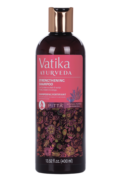 Шампунь Vatika Ayurveda ПИТТА ДОША д/укрепления ослабленных и тонких волос, 400 мл