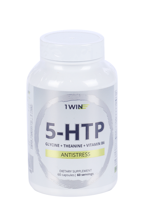 

5-HTP Antistress глицин+теанин+витамины группы B 1WIN, 60 шт, капсулы