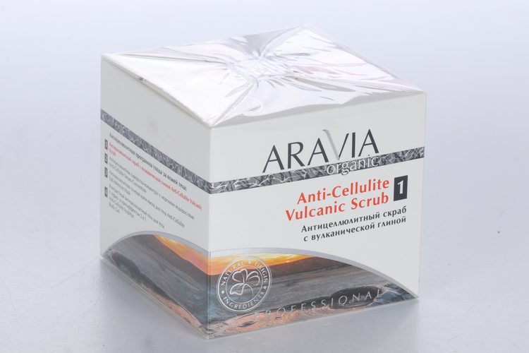 Скраб ARAVIA Organic Vulcanic Scrub Антицеллюлитный с вулкан глиной, 550 мл