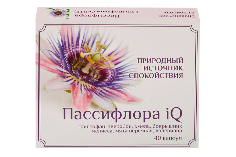 

Пассифлора IQ, 40 шт, капсулы