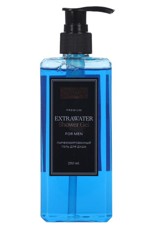 Гель Organic Men Extrawater д/душа парфюмированный, 250 мл гель для душа organic men extrawater парфюмированный 250мл