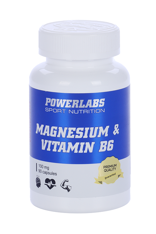 

Магний цитрат/витамин В6 PowerLabs, 90 шт, капсулы
