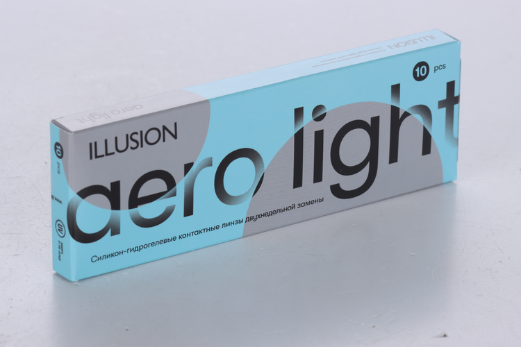 Линзы ILLUSION Aero Light контактные 2 недели диоптрия -525 10 шт 1155₽