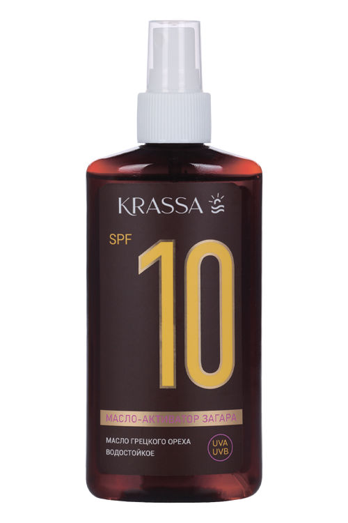 Масло-активатор загара Krassa SPF10, 150 мл, (KCC41269)