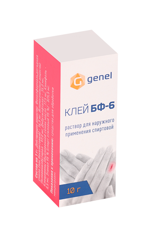 

Клей БФ-6, 10 г, раствор для наружного применения спиртовой