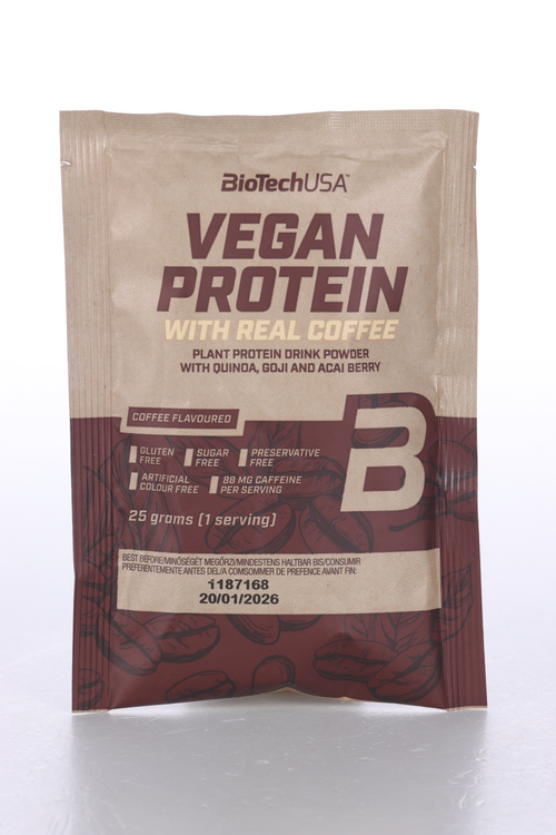 Протеин растительный BioTechUSA Vegan Protein кофе, 25 г