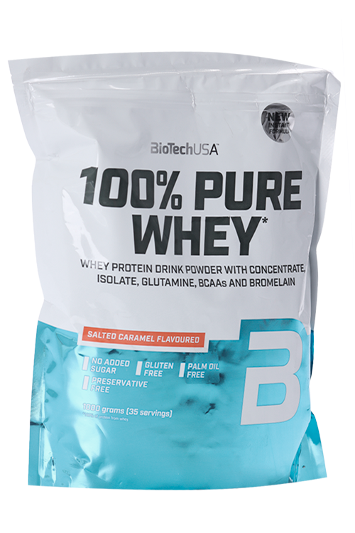 

Протеин сывороточный BioTechUSA 100% Pure Whey соленая карамель, 1 000 г