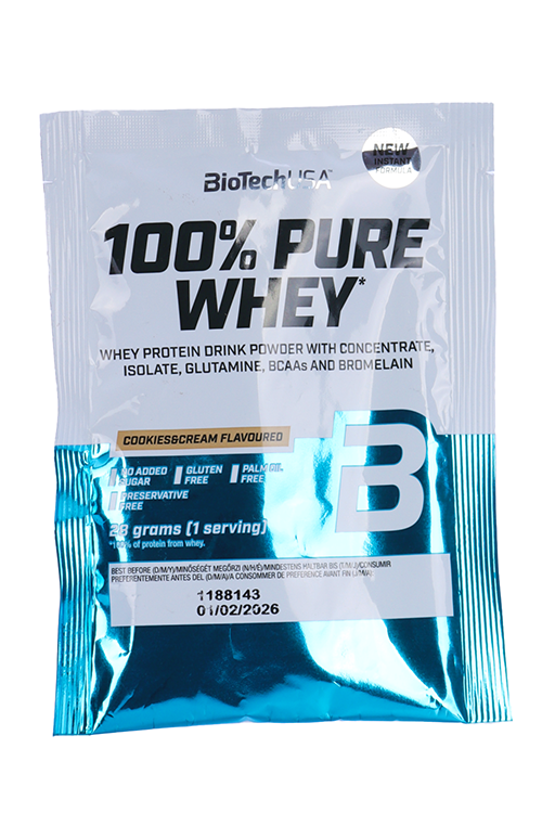 

Протеин сывороточный BioTechUSA 100% Pure Whey печенье сливки, 28 г