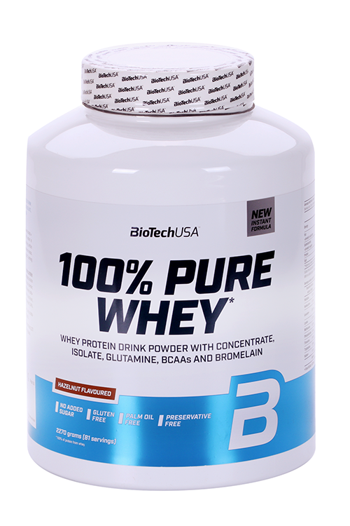 Протеин сывороточный BioTechUSA 100 Pure Whey лесной орех 2 270 г 7904₽