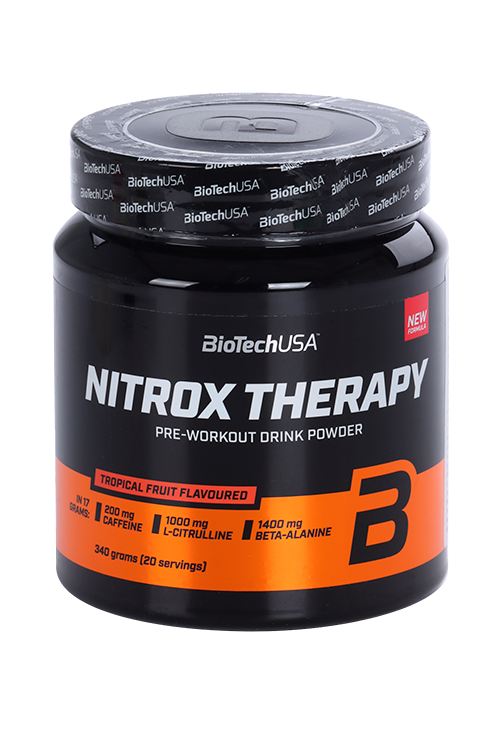 Комплекс предтренировочный BioTechUSA Nitrox Therapy тропические фрукты, 340 г