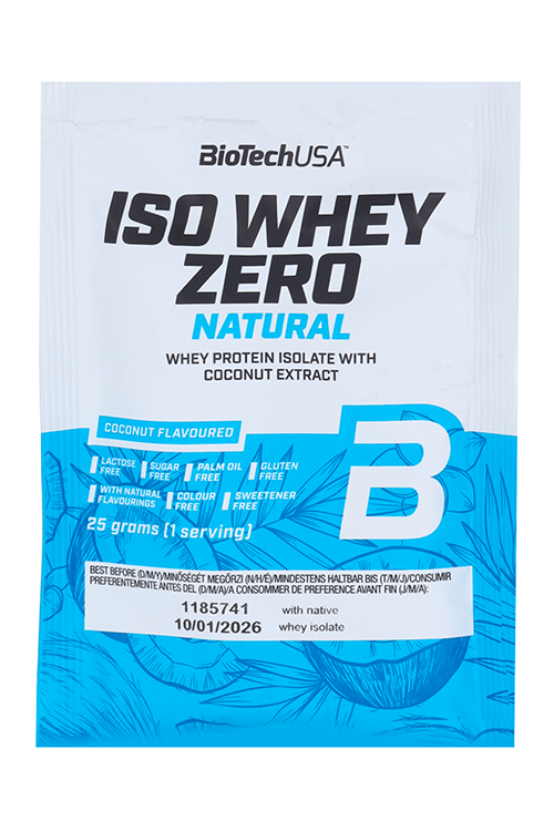 

Протеин изолят сывороточный BioTechUSA Iso Whey Zero Natural кокос, 25 г
