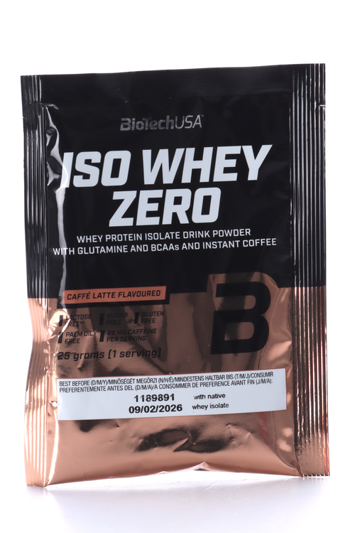

Протеин изолят сыворот BioTechUSA Iso Whey Zero кофе латте, 25 г