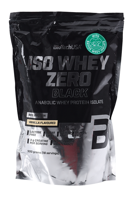 

Протеин изолят сывороточный BioTechUSA Iso Whey Zero Black ваниль, 500 г