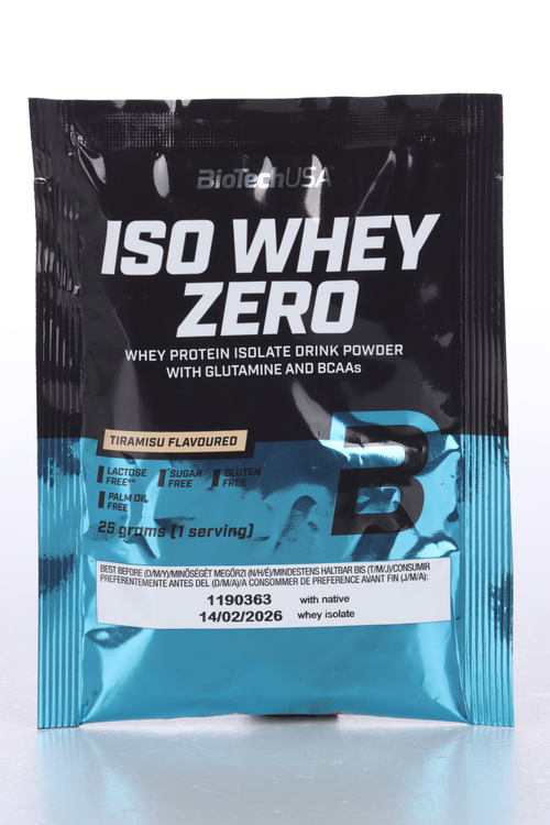 Протеин изолят сывороточный BioTechUSA Iso Whey Zero тирамису, 25 г протеин изолят сывороточный biotechusa iso whey zero фундук 908 г