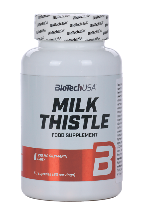 

Экстракт плодов расторопши пятнистой BioTechUSA Milk Thistle, 60 шт, капсулы