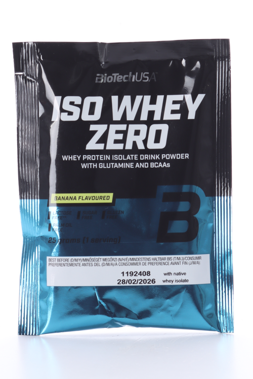 

Протеин изолят сывороточный BioTechUSA Iso Whey Zero банан, 25 г