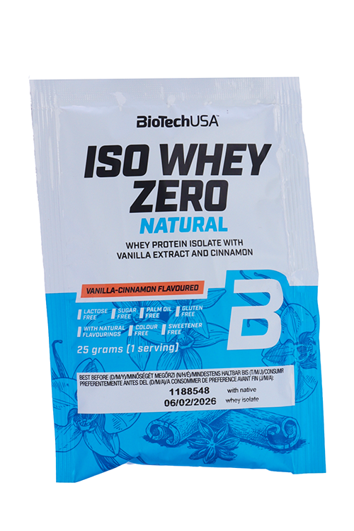 

Протеин изолят сыворот BioTechUSA Iso Whey Zero Natural булоч с ванил/кориц, 25 г