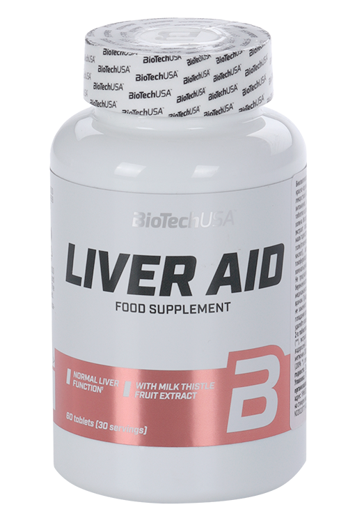 цена Гепатопротектор BioTechUSA Liver Aid, 60 шт, таблетки