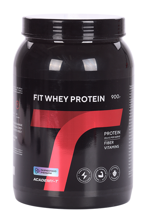 

Протеин Академия-Т FIT Whey Protein клубника, 900 г