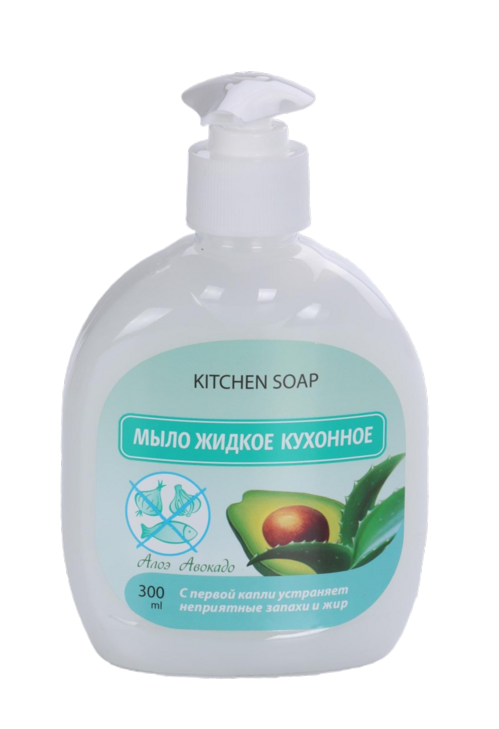 Мыло Kitchen Soap Алоэ Авокадо д/мытья рук жидкое кухонное, 300 мл