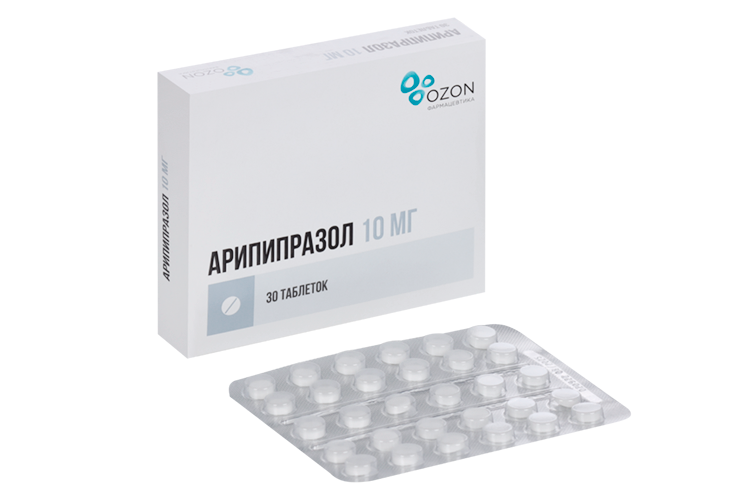 

Арипипразол 10 мг, 30 шт, таблетки
