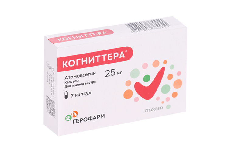 

Когниттера 25 мг, 7 шт, капсулы