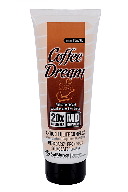 

Крем-автозагар Solbianca Coffee Dream с кофеин/маслом семян дерева ши/экстракт имбиря/арники, 125 мл