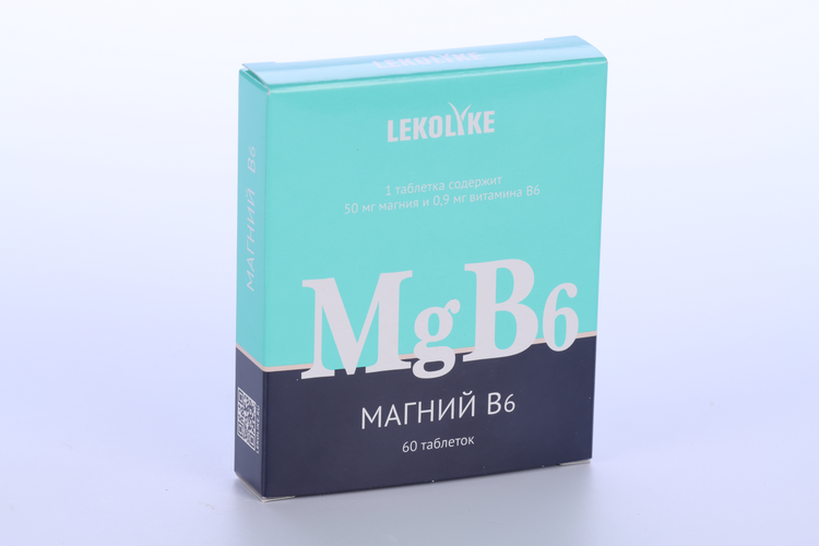

Магний Б6 Lekolike, 550 мг, 60 шт, таблетки